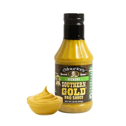 Maurice's Southern Gold - Salsa para barbacoa, nogal – ahumado – Salsa de barbacoa Carolina Gold – Auténtico aderezo de barbacoa de Carolina del Sur