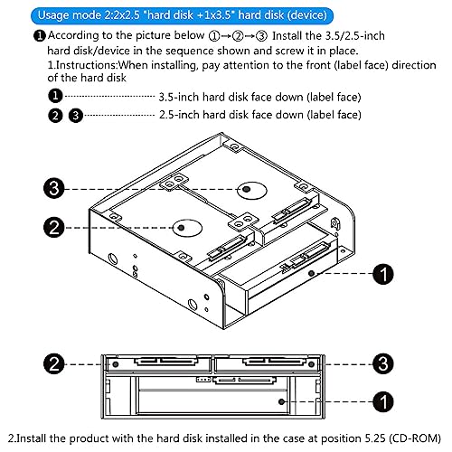Rack conversor para HDD 2.5'' y 3.5'' MR-8802 miniatura 7