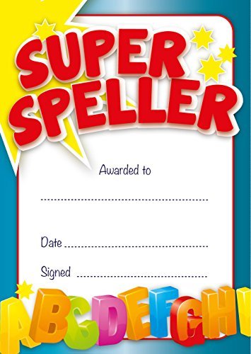 Ezstickers Super Speller Certificat, Enseignant ou Les Parents Rewards par