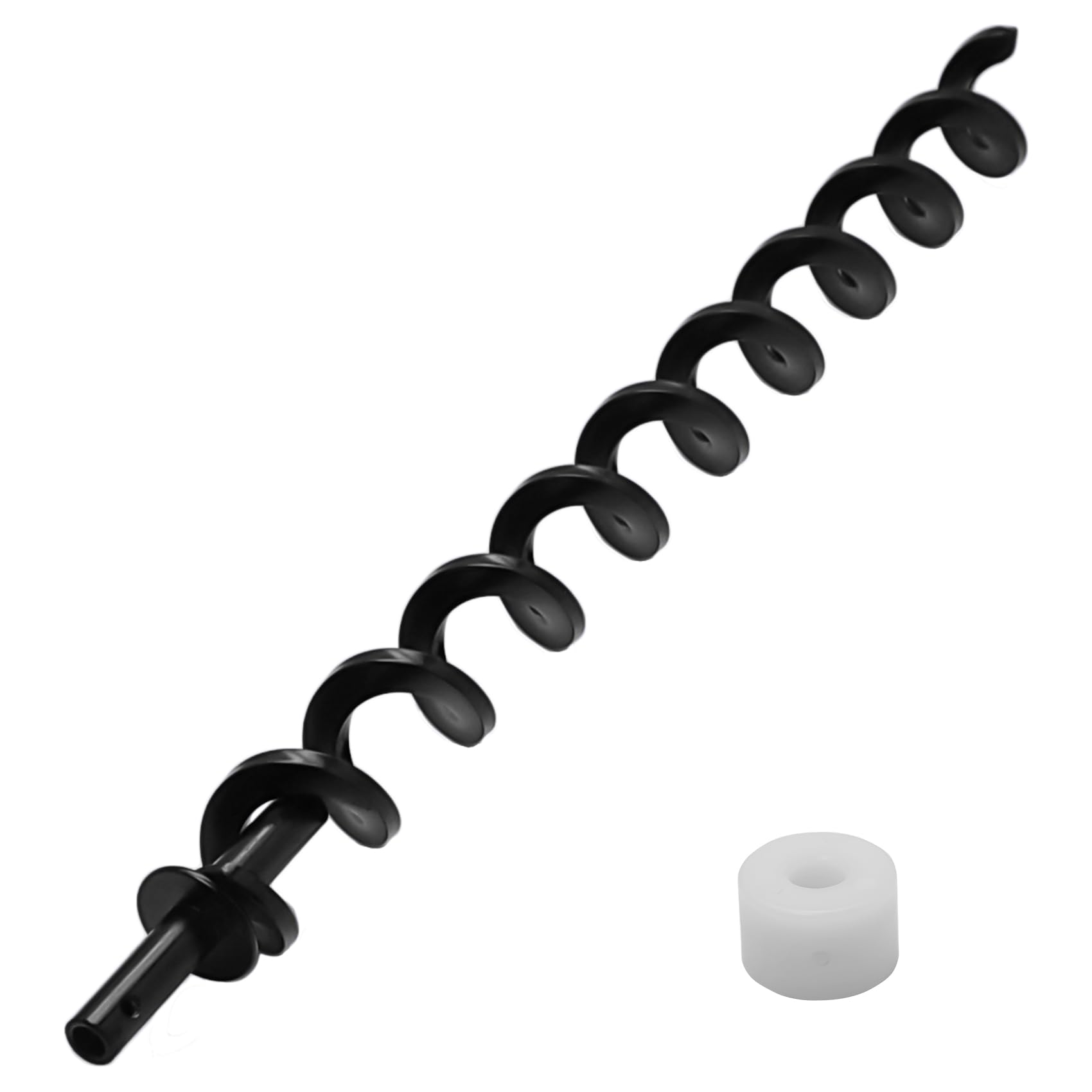 Photo 1 of 18 1/4" Auger Shaft Screw Replacement Parts for Pit Boss 700 Series Pellet Grills, Auger Flighting Shaft Kit with Auger Motor Bushing, Replacement Parts Number: 74079, 31893