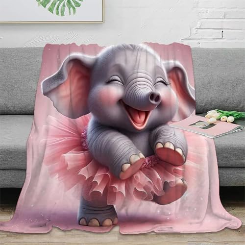 Couverture chaude éléphant microfibre douce contre le froid - 2