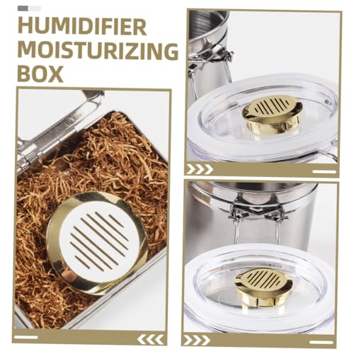 Hemoton 3pcs Humidifier Packs Round Humidify Accessories for Box Maintain Humidity for Freshness and Flavor Lightweight and Easy to Carry Durable Abs and Sponge Materials