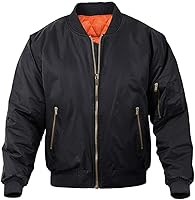 MAGNIVIT Men's Bomber Jacket: Warm Winter Military Coat with Quilted Lining, Multi-Pockets & Rib Knit Fit