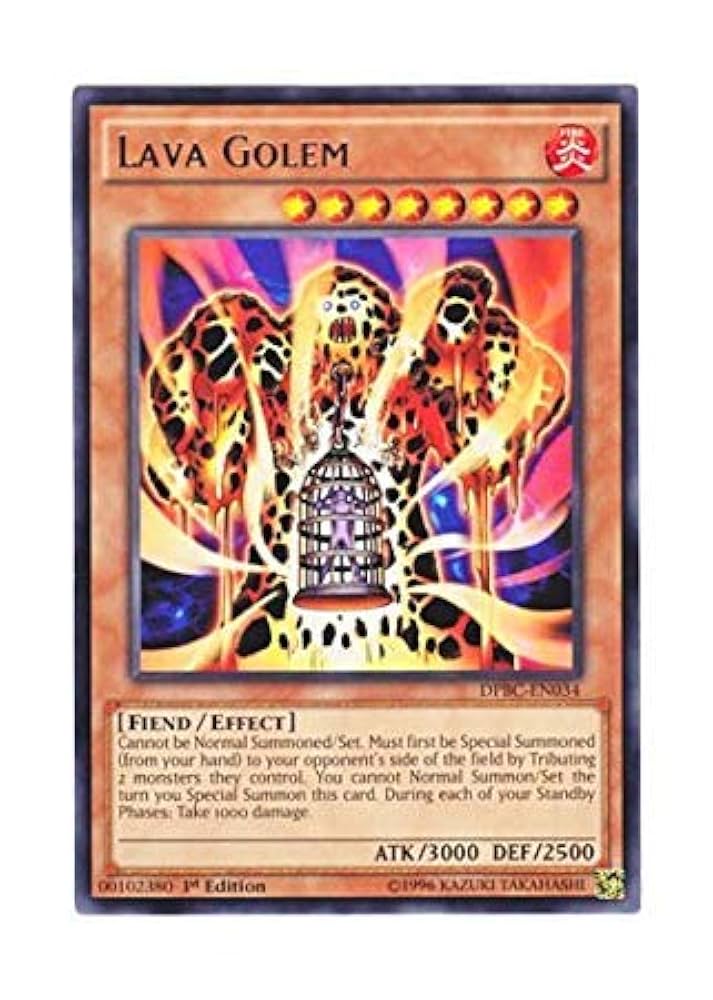 遊戯王 英語版 溶岩魔神ラヴァゴーレム Amazon.co.jp: 遊戯王 英語版 DPBC-EN034 Lava Golem 溶岩魔神