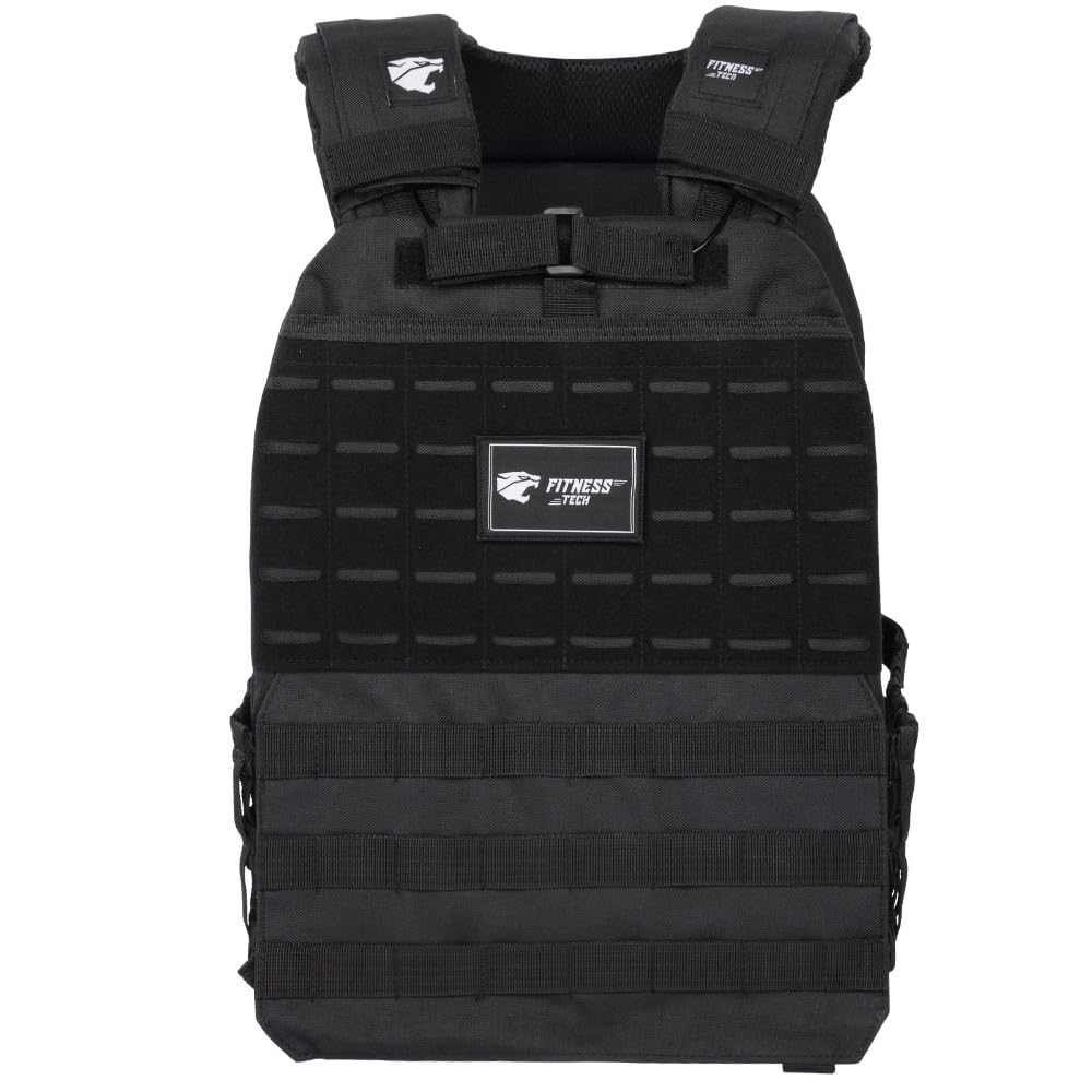 Chaleco Lastrado de 8?kg con Placas Incluidas – Entrenamiento de Fuerza y Cardio – Transpirable y Ajustable – Chaleco de Peso Fitness Tech (Color: Negro/Tierra/Verde) (Negro)