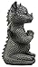 Ebros Gift Zen Meditating Fiery Yoga Dragon Garden Statue Faux Stone Resin Finish 10