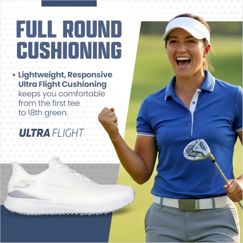 Image of Skechers Women's Flight Slip-Ins Golf Shoe | Golf, Slip-ins, ULTRA FLIGHT Cushioning, GOGA MAX, Breathable, Lightweight, Water Repellent
