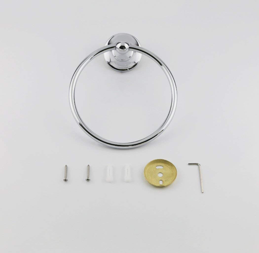 GZZ Accessori per Il Bagno Set Asciugamano da Bagno Anello Prodotti per la casa Appendiabiti da Bagno Appendiabiti da Bagno in Acciaio Inox Porta Asciugamani da Bagno Continental
