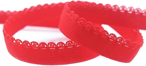 Miniatura 5 de 5 yardas 38 pulgadas 0.394 in Picot Loop ribete decorativo con volantes de encaje elástico banda de elastano vestido de lencería DIY costura