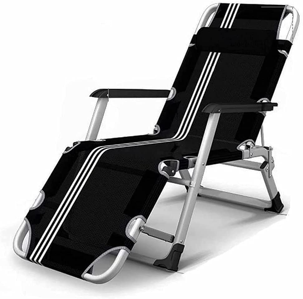 Chaise pliante inclinable de jardin et lit de loisirs portable