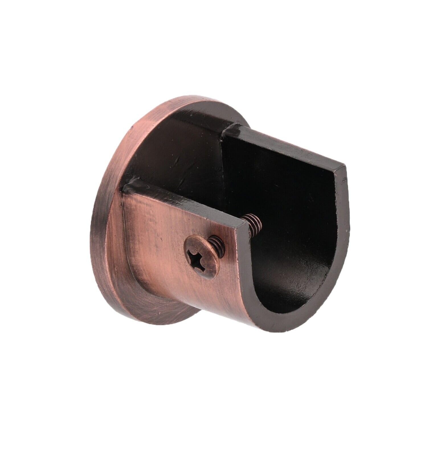 Lister Cartwright Antique Copper (Wall Bracket) 19Mm Curtain Pole Brackets With Adjustable Screws Metal Finish (Pack Of 1)