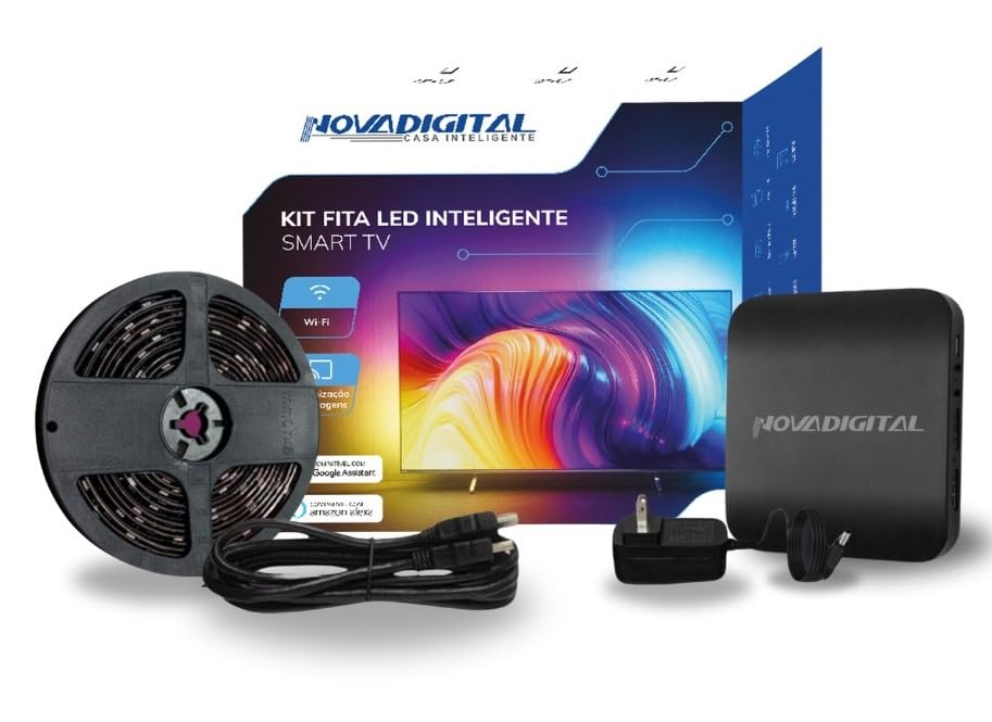 Novadigital Kit Fita Led Inteligente para TV 40 a 50 polegadas