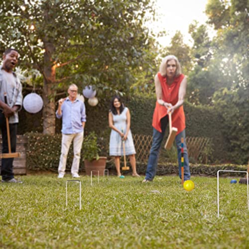 Relaxdays Krocket Tore, 20er Set, für Croquet Spiel, Outdoor Krocketbögen, in U-Form, Kinder & Erwachsene, Stahl, Silber