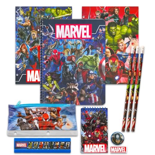 Marvel Avengers School Supplies Value Pack ~ 11 Pcs Notebook, Pencil, Pens, Folders, and More - Thumbnail 6