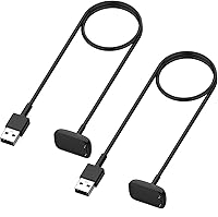 Vista 1 de Cargador para Fitbit Charge 6/5, Fitbit Luxe, cable de carga USB de repuesto para rastreadores de fitness [2 unidades, 3.3 ft/3.3 pies]