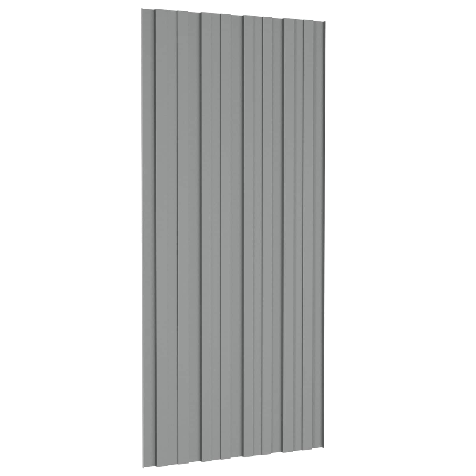 Lot de 36 panneaux de toit, gris, 100 x 45 cm, en acier galvanisé pour garages et abris de jardin, design rectangulaire, 0,23 mm d'épaisseur, solution de toit moderne
