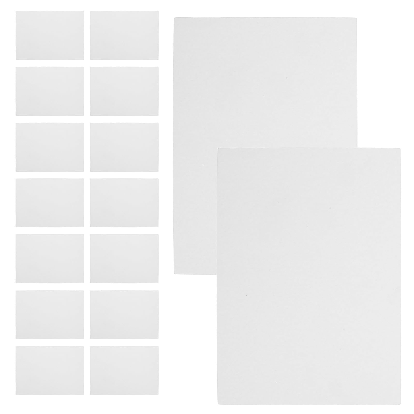Zerodeko 100pcs Carton d'emballage Blanc pour Vêtements en Papier 250g 210x290mm Structure Solide pour Pliage de Hauts Anti-Rides pour Emballage et Expédition