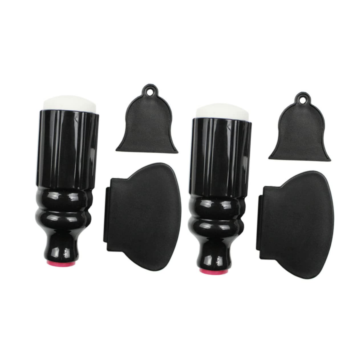 2sets Double-head Nail Art Stamper Scraper Plate for Diy Polish Manicure