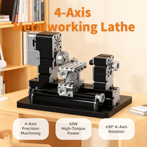 AcmeFlare 4-Axis All-Metal Micro Lathe