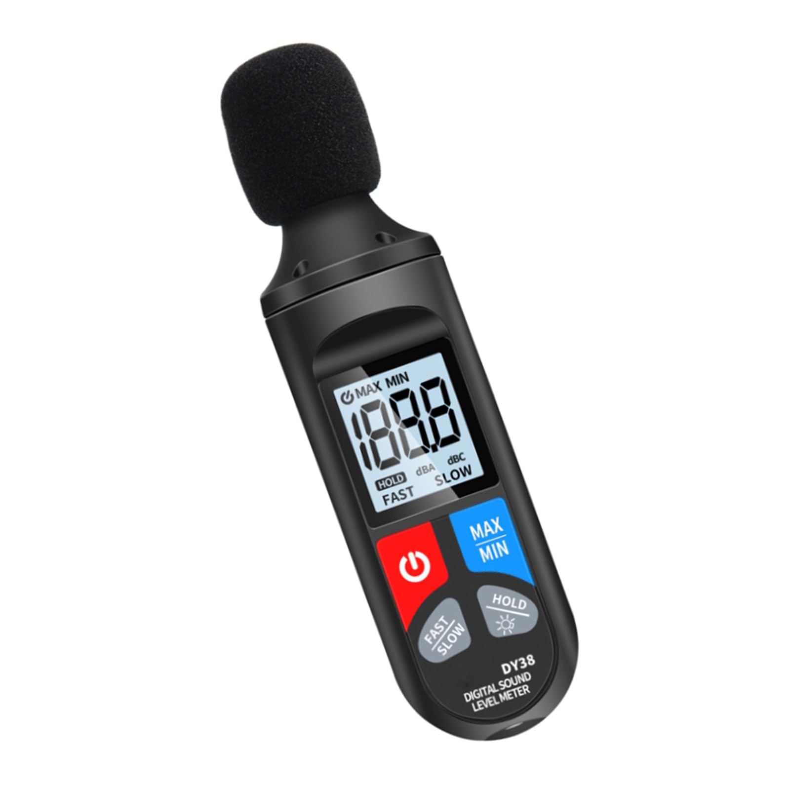 Digital Noise Meter with Accurate Decibel Reading Multifunction Sound Leveling Meter ABS for Industrial Sound Analysis Measuring Device