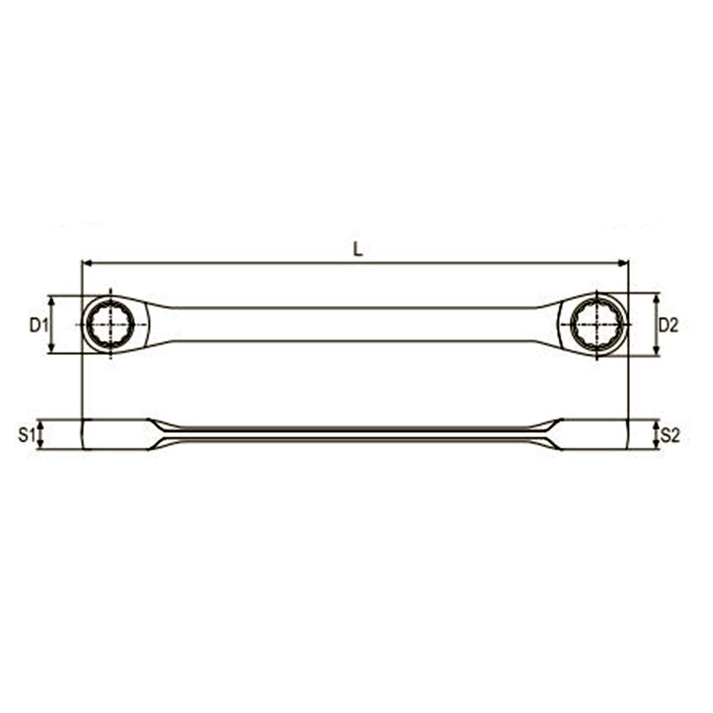 Yato Double Ratchet Wrench - Powerful & Durable -2