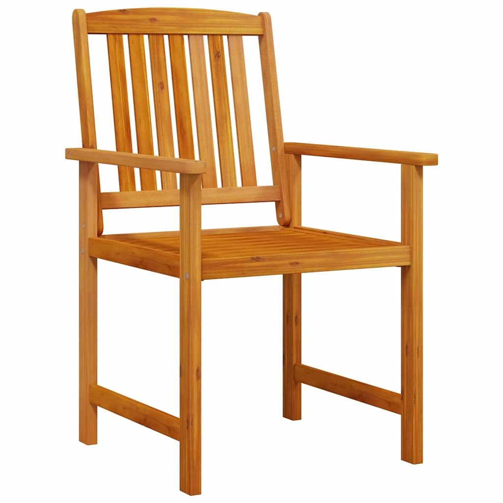 Juego de muebles de jardín de madera maciza de acacia (7 piezas, muebles de exterior, resistente a la intemperie, para 6 personas), color marrón