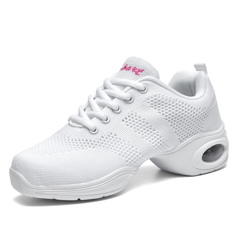 Hixingo Zapatillas de Deporte Jazz para Mujeres, Zapatos de Baile Antideslizantes Baile Sneaker Ligeros y Transpirables para Fitness y Entrenamiento de Danza — view 9
