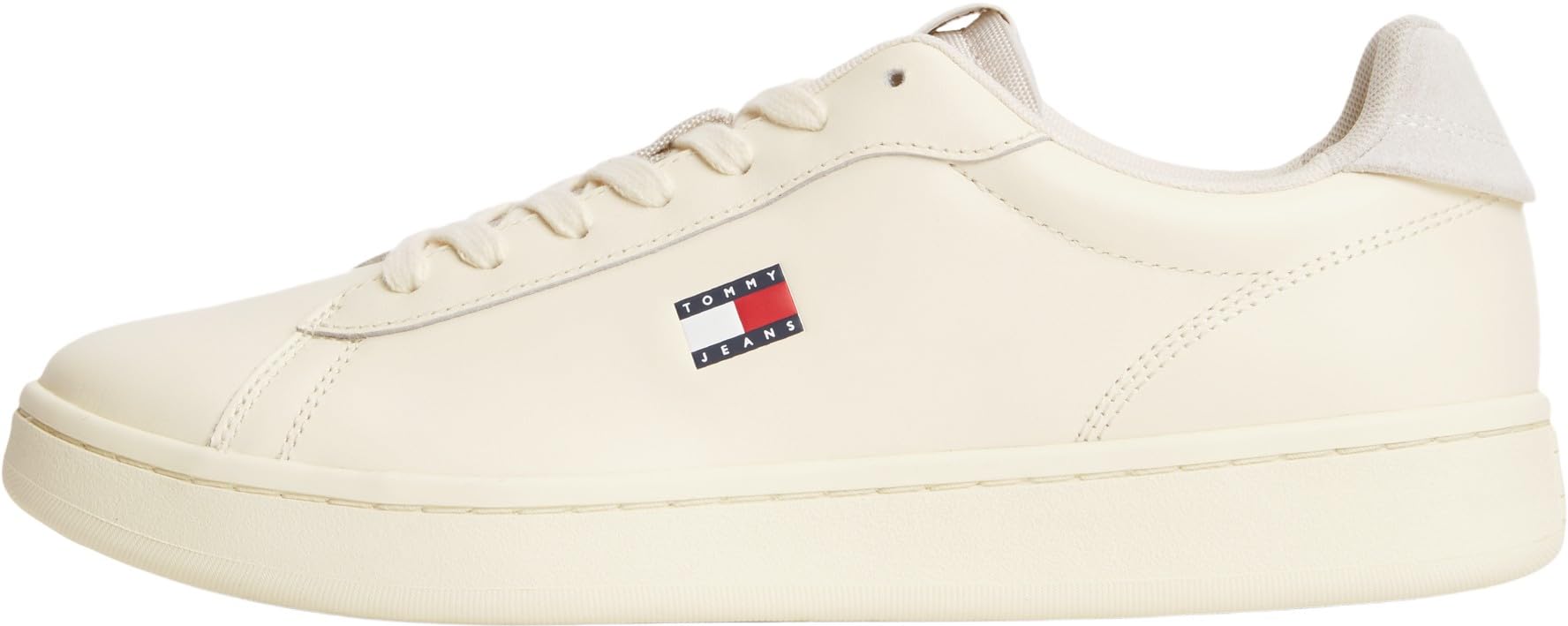 Tommy Hilfiger White Polyurethane Men's Sneaker - EU41/US8