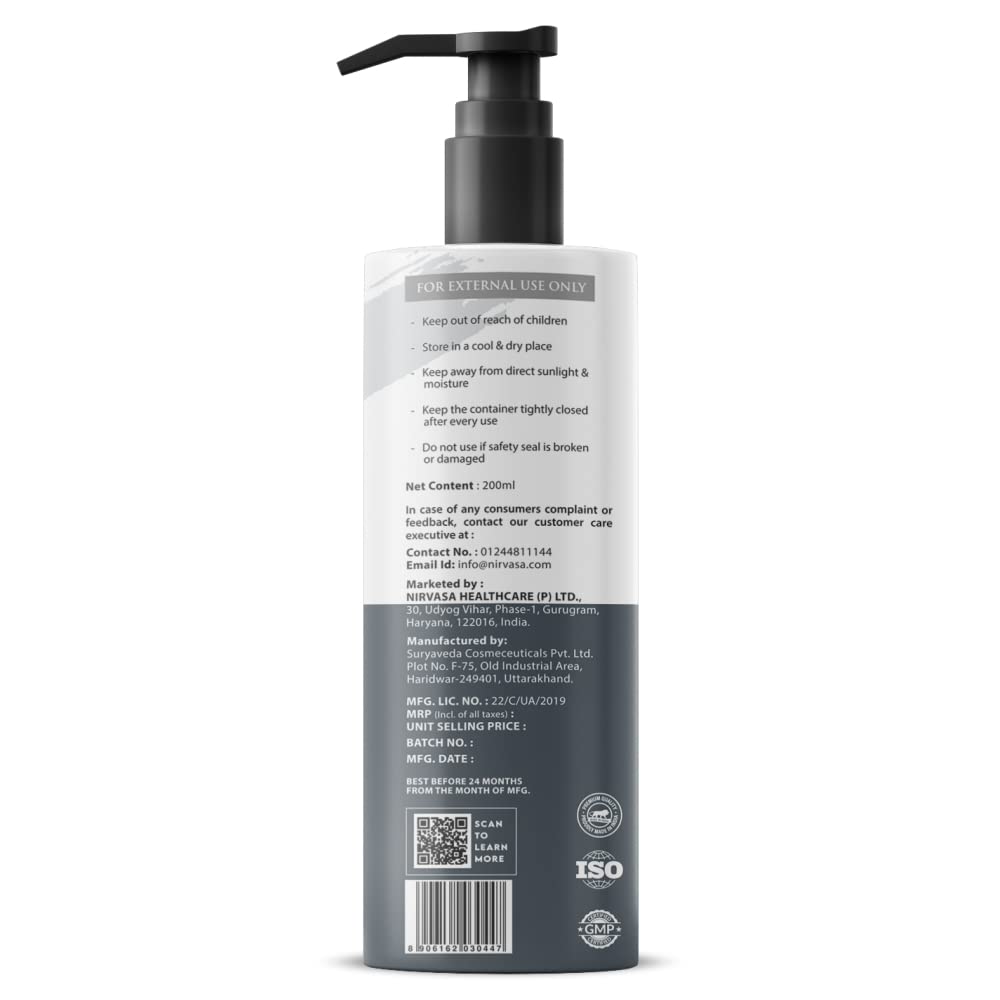 Nirvasa Anti-Hair Fall Shampoo (2x200ml) | Sulfate-Free with Saw Palmetto & Biotin | Blocks DHT, Reduces Hair Fall & Breakage | Strengthens, Promotes Healthy & Strong Hair for Men & Women β Pack of 2