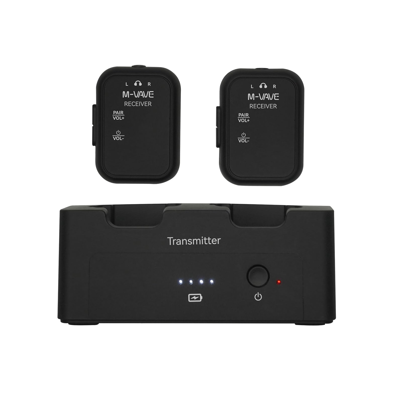 M-VAVE 2.4GHz Wireless in-Ear Monitor System Transmitter Receiver Auto-Pairing, 2.4G Stereo IEM System Low Latency in-Ear Guitar Studio Live Performance SWS-12 One to More-image-44
