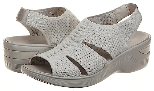 BZees Women's Double Up Wedge Sandal Heeled2