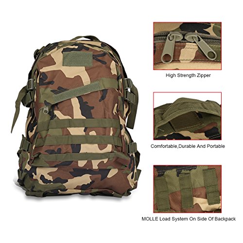 Zaino tattico con sistema MOLLE, capacità 35 L