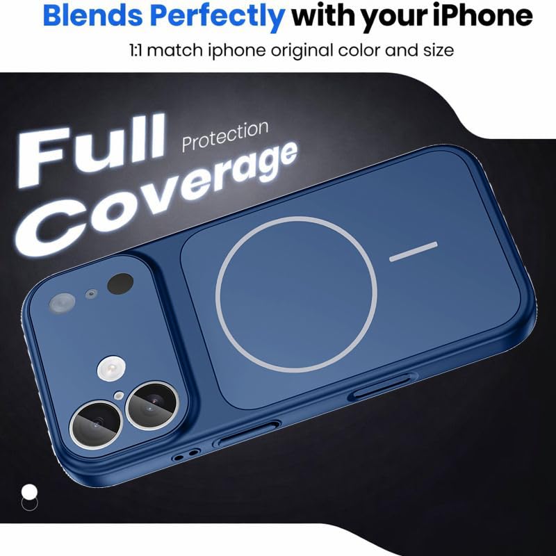 Image of SHINESTAR Converter Case for iPhone 16 | Premium Protective Mag-Safe Cover | iPhone 17 Pro / 17 Pro Max Series Style Design | in-Built Camera Guard | Wireless Charging Compatible - Blue