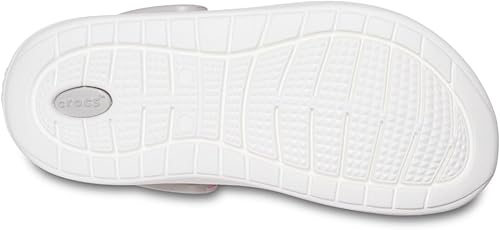 Miniatura 6 de Crocs Kids LiteRide Clog Zapato atlético casual para niños y niñas, azul marino y blanco.