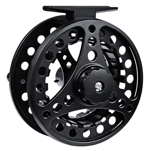 Fly Fishing Reel Aluminum Alloy 3/4 WT Black 2+1BBs Interchangeable Wheel