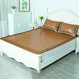 SKFHWIK Sommer-Schlafmatte Bam-Boo, Faltbare Matratze Bam-Boo, Kühlunterlage for Schlafen, for Schlafsaal, Schlafzimmer, Verschiedene Spezifikationen(W,80x190cm/31.5x74.8in)