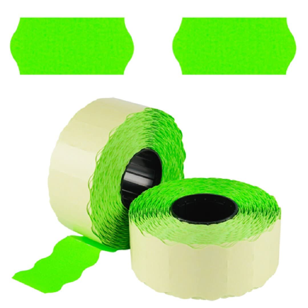 Pack of 15000 Green Labels Price Gun Labels 26x12mm CT4 and Price Gun Lynx,MX-2612, White, 26mm x 12mm
