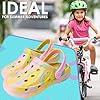 CityComfort Clogs for Girls Garden Shoes Tie Dye Summer Slip On with Strap for Beach Pool Indoor Outdoor Holiday Essentials (1/2 UK, Yellow Tie Dye) #1