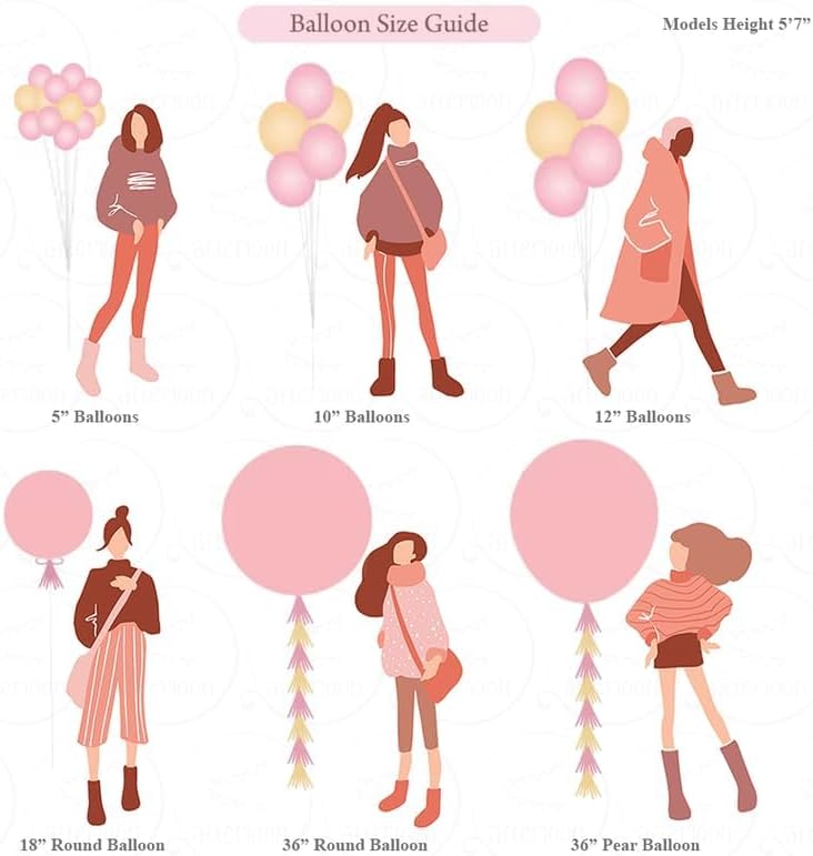 Miniatura 6 de AFTERLOON - Mini globos biodegradables, 50 unidades, color rosa claro perlado de 5 pulgadas, flotador de látex extra fuerte perlado grueso para