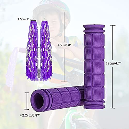 Bike Handle Grips with Tassel Streamers for Girls Boys and Red & Streamers - Picture 35 of 66