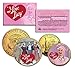 I LOVE LUCY Lucille Ball State Quarter & JFK Half Dollar US 2-Coin Set LICENSED with COA