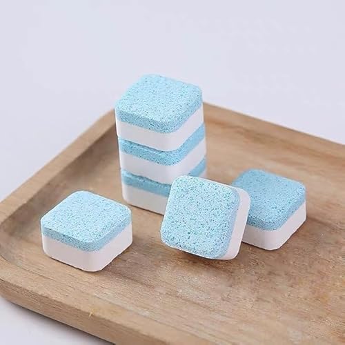 KIT 20 Pastilhas para Limpeza de Máquinas de Lavar Roupas (15g) Efervescentes Multifuncional - TRAKE