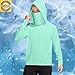 Boys Rash Guard Hoodie UPF 50+ Sun Protection Long Sleeve Fishing Beach Sun Shirts with Face Cover for Kids 4-15 Years