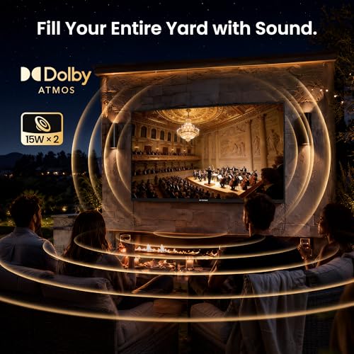 Image of 55 inch Outdoor TV 4K UHD Smart Google TV, 1500 Nits IP55 Waterproof, HDR10, Dolby Vision & Atmos, 178 Wide Viewing Angle, Anti Glare, Partial Sun, WiFi & Bluetooth, Patio Backyard Poolside