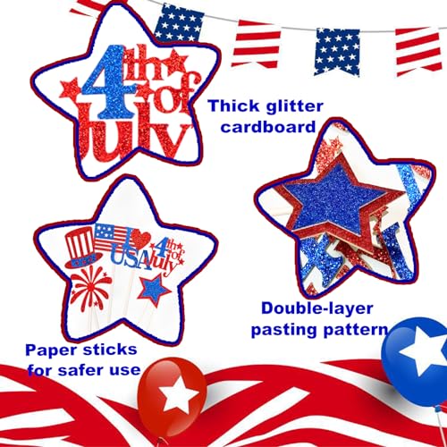 Wootkey25pcshappy4thofjulyglitteramericanflagcaketopperpatrioticcupcaketopperspicksfourthofjulyredbluecakedecorationsforusaindependencedaypartysupplies Urban Country Home Decor Wootkey 25pcs happy 4th of july glitter american flag cake topper patriotic cupcake toppers picks fourth of july red blue cake decorations for usa independence day party supplies urban country home decor