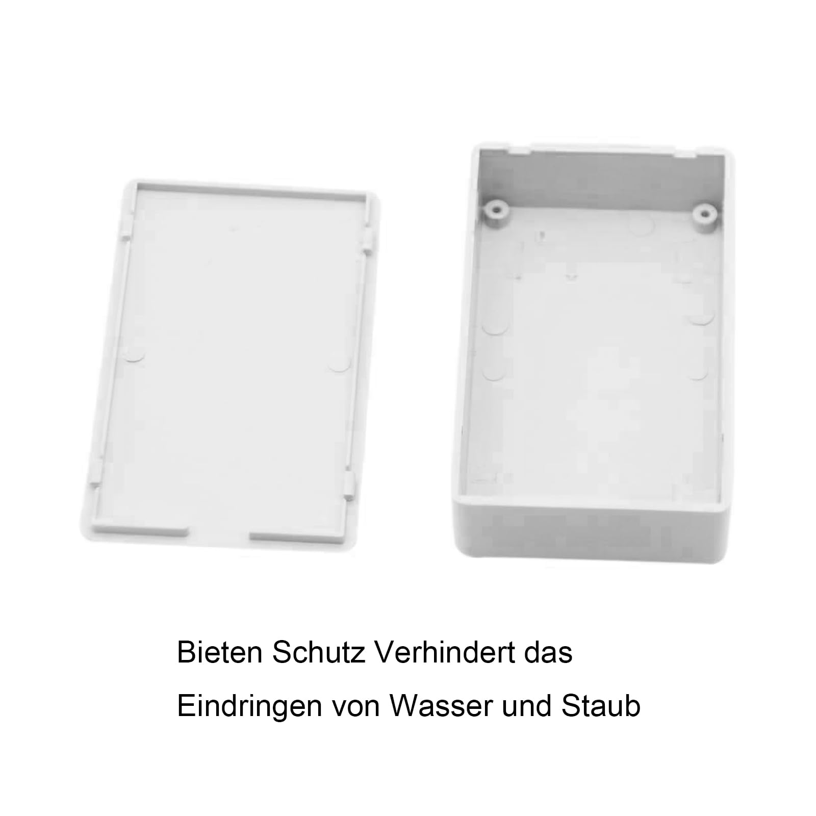 Lot De 8 Boîtes De Jonction Étanches IP65 - 100x60x25mm - ABS Noir - Pour Projections Électroniques Et Câblage