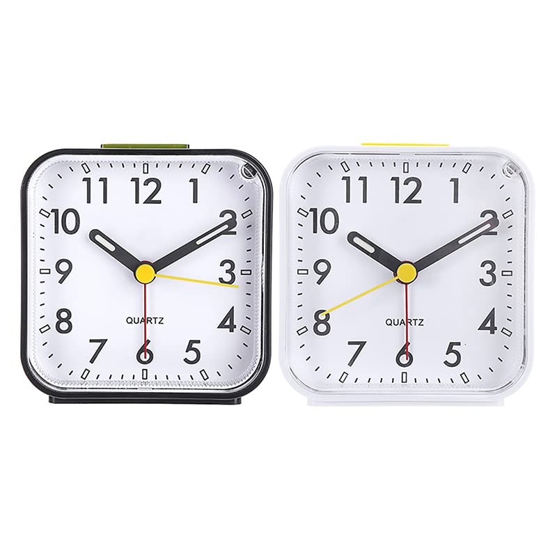 Reloj despertador sin tictac para dormir bien con aguja digital luminosa 4