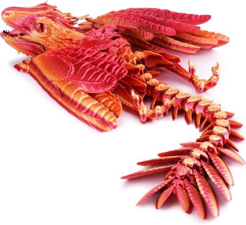 Feathered Wyvern Dragon,3D Printed Dragon, Articulated Dragons with Wings, 3D Printed Toys, Desktop Pet - Perfect for Fantasy Enthusiasts Feathered Wyvern Dragon,3D Printed Dragon, Articulated Dragons with Wings, 3D Printed Toys, Desktop Pet - Perfect for Fantasy Enthusiasts