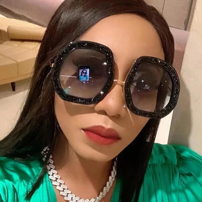 BESPORTBLE 2pcs Diamond Sunglasses Metal Glasses Frames2