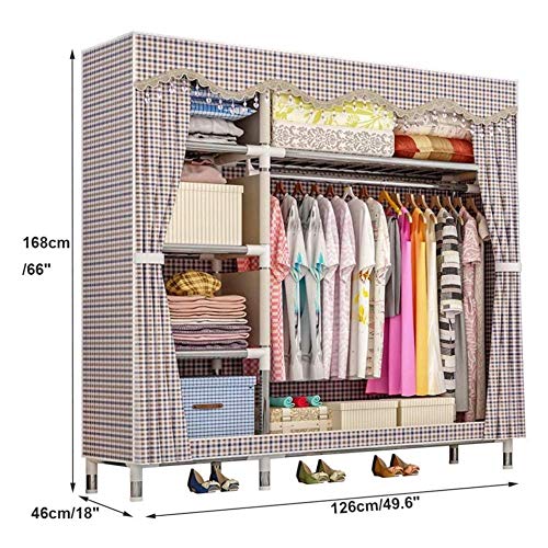 Armoire en toile portable et penderie modulable pour vêtements - 7